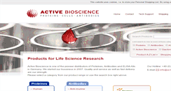 Desktop Screenshot of active-bioscience.de
